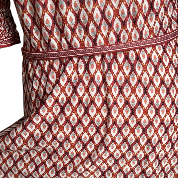 Max Studio Women's Smocked Sleeve Size M Wrap Dress - Picture 16 of 17